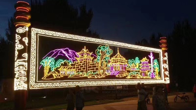 霓虹灯画